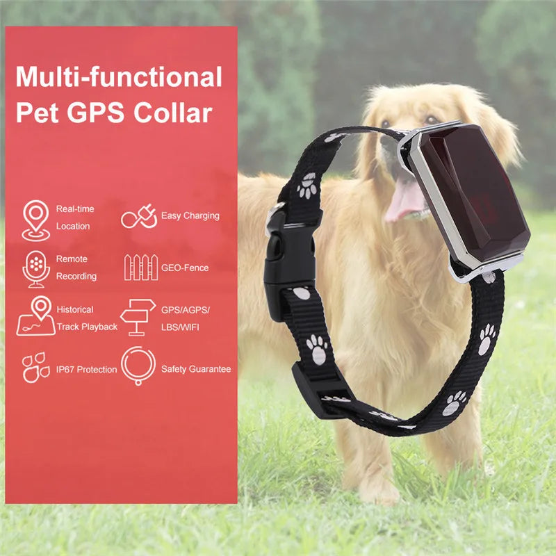 Waterproof Mini Pet GPS Tracker with belt 