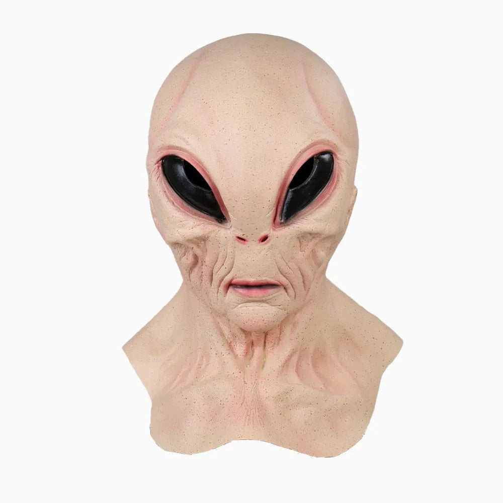 Halloween Alien Mask Cosplay Horror UFO Skull Latex Masks Helmet Carnival Dress up Party Costume Props