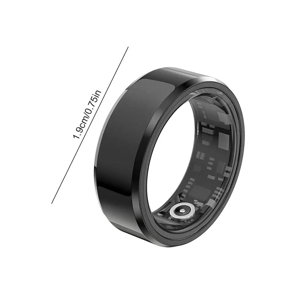 Smart Ring Multifunctional Exercise Fitness Tracker Waterproof Ring Heart Rate Blood Oxygen Calories Walking Detection Ring