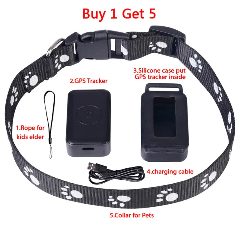 Waterproof Mini Pet GPS Tracker with belt 