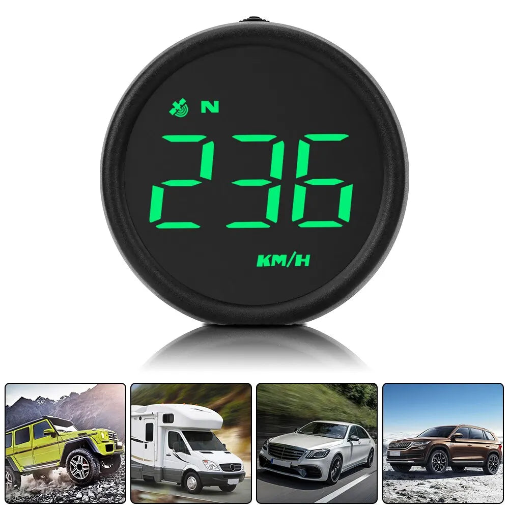 KM/H Smart Gadgets GPS Overspeed Alarm Speedometer Outdoor Off-Road Guide Car Head up Display HUD Digital Gauges MPH