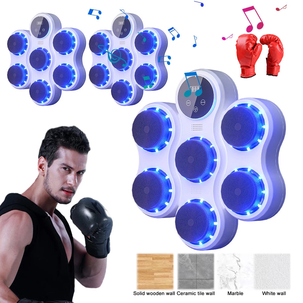 New Smart Music Boxing Machine Adult/Children Sports Fitness Boxing Trainer Home Exercise Response Training Boxing Wall Target