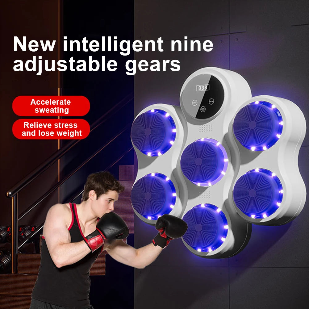 New Smart Music Boxing Machine Adult/Children Sports Fitness Boxing Trainer Home Exercise Response Training Boxing Wall Target